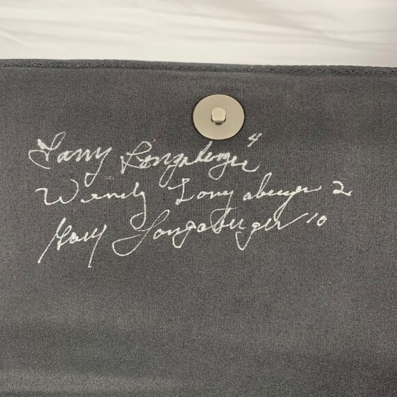 3 Longaberger, Plaid & Houndstooth Totes + Black Crossbody Woven Leather Signed - Picture 5 of 16